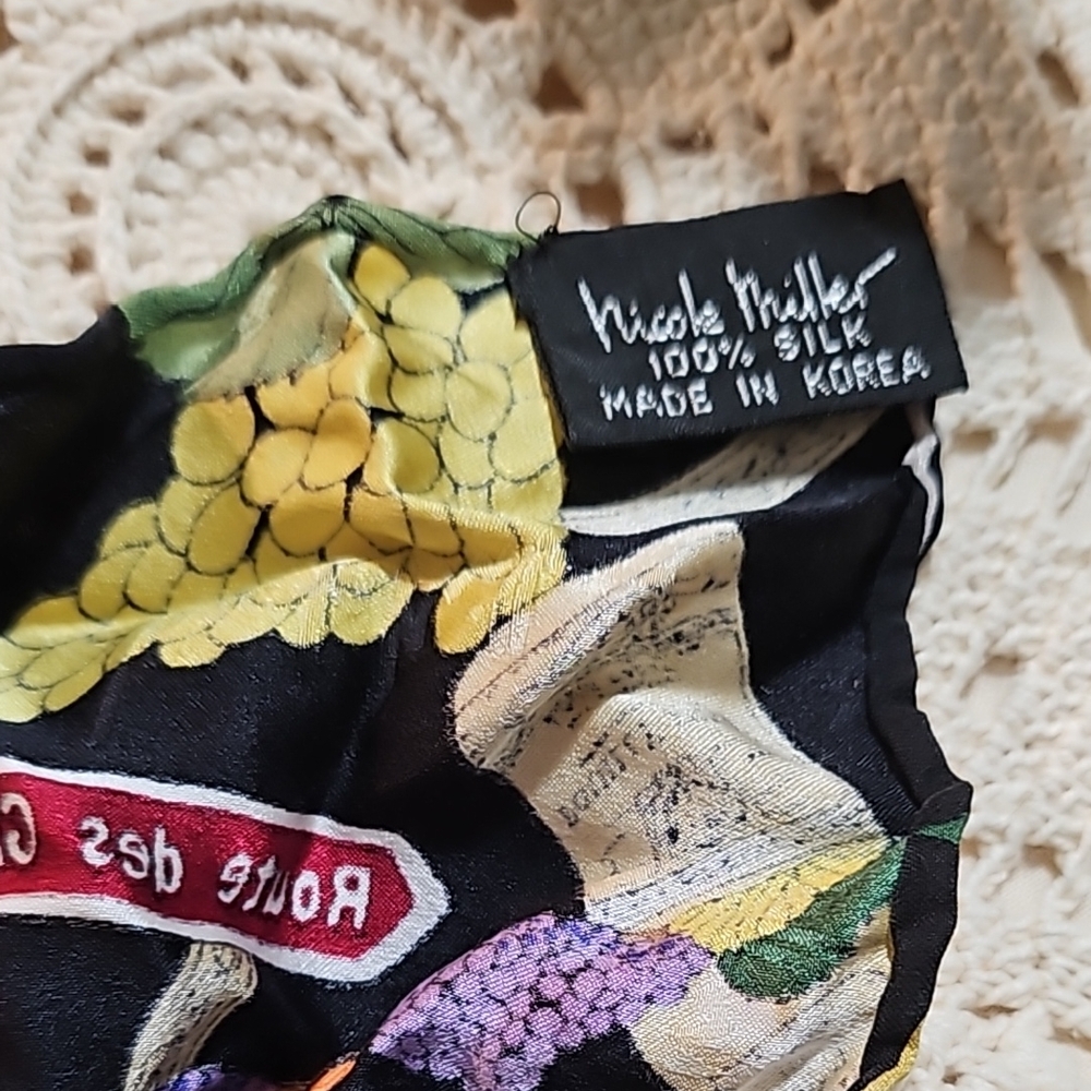 Nicole Miller 100% Silk Scarf